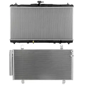 13527619 Hilamps Ac Condenser Cooling Kit And Aluminum Radiator For2013-2016 2018 Lexus Es300h