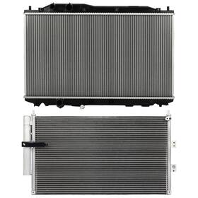 Hilamps 13527630 Ac Condenser Cooling Kit And Aluminum Radiator For 2006 2007-2010 2011 Acura Csx