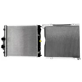 13536787 Hilamps Ac Condenser Cooling Kit And Aluminum Radiator For 1998-2000 Honda Civic 1.6l L4