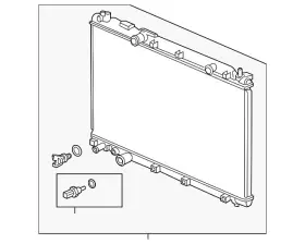 19010-5pa-a01 Honda Genuine Radiator Assembly