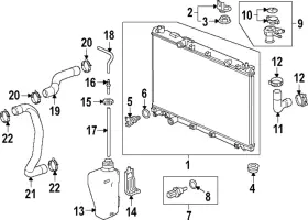 19010-69f-a01 Honda Genuine Radiator Assembly