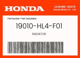 19010-hl4-f01 Honda Genuine Radiator -