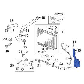 Honda Oe 19101rv0a00 For Odyssey 2011-2017 Engine Coolant Reservoir