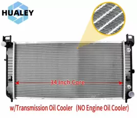 2423 Hualey 34ftft Radiator For Chevy Silverado Suburban Gmc Yukon Xl 1500 Cadillac Escalade