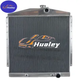 Conv-1954-1956 Hualey Kr-cc54olch 3 Row Aluminum Radiator Chevy Oldsmobile Super 88 Conv
