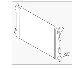 25310-3x650 Hyundai Genuine Radiator Assembly