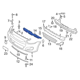 863521r000 Hyundai Oe For Accent 12-17 Front Radiator Support Access Cover