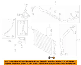 25336c5000 Hyundai Oem 16-24 Tucson-radiator Assy Lower Insulator
