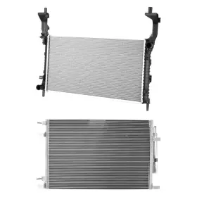 Bndl-454820 Id Select For Ford Mustang 2015-2016 Radiator And Condenser Kit