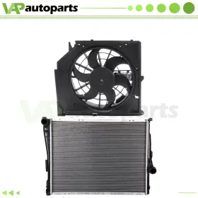 Ig837438co Ignition Engine Radiator And Cooling Fan Kit For 01-05 Bmw 320i 325i 330i 325xi 330xi
