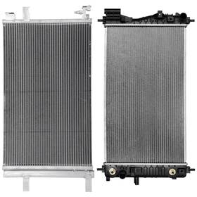 Issecondery 13684721 Aluminum Radiator And Condenser Cooling Kit For 2013-2015 Chevrolet Malibu