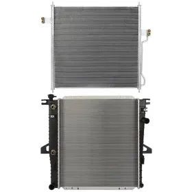 13684729 Issecondery Aluminum Radiator And Condenser Cooling Kit For 2000-2011 Ford Ranger 4.0l