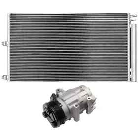 13715751 Issecondery Ac Condenser And Compressor Cooling Kit For 07-14 Ford Expedition F-150