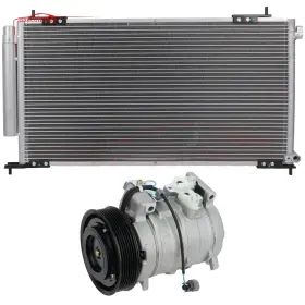 13715756 Issecondery Ac Condenser And Compressor Cooling Kit For 03-11 Honda Element