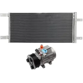 13722781 Issecondery Ac Condenser And Compressor Cooling Kit For 2011-2016 Ford F-450 Super Duty