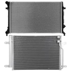 13726501 Issecondery Radiator And Ac Condenser Cooling Kit For 2011 2012 2013 2014 Volkswagen Jetta