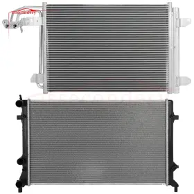13727948 Issecondery Radiator And Ac Condenser Cooling Kit For 2013 Volkswagen Gti Jetta
