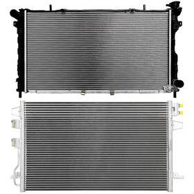 Issecondery 13788369 Radiator And Condenser Cooling Kit For 2005-2007 Chrysler Voyager Dodge Caravan