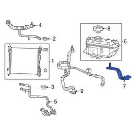 Jeep Oe 68432032aa For Grand Cherokee 22-24 Engine Coolant Reservoir Bracket