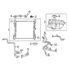 68497511aa Jeep Oe For Grand Cherokee L 2021-2024 Upper Radiator Insulator