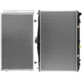 Keepcrushparts 13029807 Aluminum Radiator And Condenser Cooling Kit For 2011-2015 Toyota Sienna 3.5l