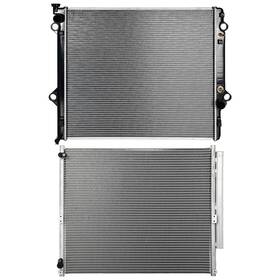Keepcrushparts 13537087 Aluminum Radiator And Condenser Cooling Kit For 2003-2009 Lexus Gx470 Sport
