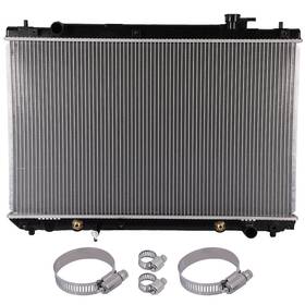 Keepcrushparts 13634082 Aluminum Radiator Without Il Hose Clamps Kit For 2001-2005 2006 Toyota Highlander