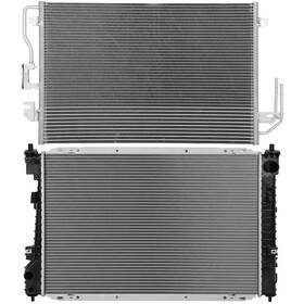 Keepcrushparts 13723997 Aluminum Radiator And Ac Condenser Cooling Kit For 2008 Mercury Mariner 3.0l