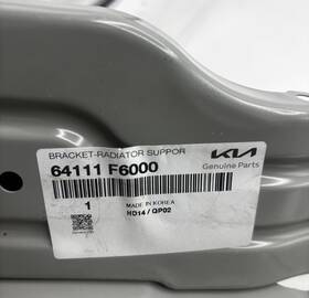 Kia 64111-f6000 Genuine Parts 64111 F6000 Bracket Radiator Suppor