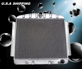 Kks5556s Kks Aluminum Radiator Fit 55-56 Plymouth Belvedere Fury Plaza Savoy Base L6 3.8l