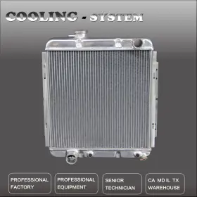 Kks251 Kks Motor Sports Cc251 Aluminum 3row Radiator Fit Ford 65-66 Mustang 60-65 Falcon V8 For 17 Inch Core