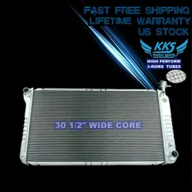 Kks1477 Kks Motor Sports 3 Row Aluminum Radiator For 92-96 Gmc Savana G20 G30 G2500 G3500 Van 5.7 V8