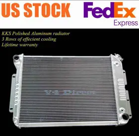 Kks370a Kks Motor Sports Kks370 Aluminum 3 Row Radiator For 1967 1968 1969 Chevy Camaro Pontiac Firebird