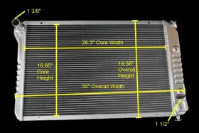 Kks718a Kks Motorsports 3 Row Aluminum Radiator 1977-1982 Chevrolet Corvette Base Coupe 5.7l 5.0l V8 Kks718a Kks Motorsports 3 Row Aluminum Radiator 1977-1982 Chevrolet Corvette Base Coupe 5.7l 5.0l V8