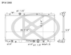 A13068 Koyorad Radiator Koyo Fits 09-10 Honda Fit