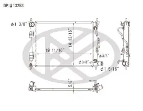 A13253 Koyorad Radiator-auto Trans Koyo