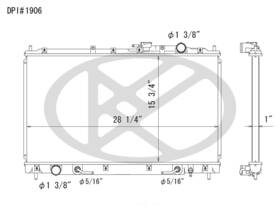 Koyorad A1906 Radiator Koyo Fits 1997 Mitsubishi Diamante