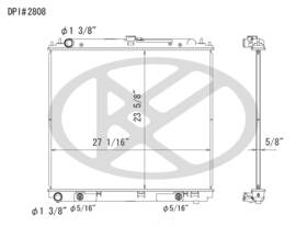 Koyorad A2808 Radiator Koyo Fits 2005 Nissan Frontier