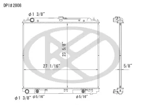 A2808 Koyorad Radiator Koyo Fits 2005 Nissan Frontier