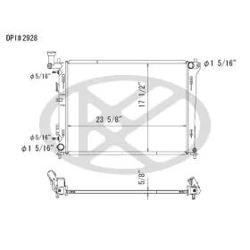 A2928 Koyorad Radiator For 07-10 Hyundai Elantra