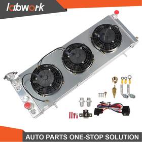 Labwork Tl27498q 3 Rows Aluminum Radiator Shroud Fan For Jeep Cherokee Xj Comanche 91-01