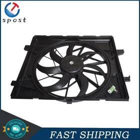 Labworkmoto Sst128972t 55037992ad Radiator Cooling Fan Assembly For 2014-2020 Jeep Grand Cherokee 3.0l