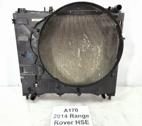 Cpla-19e839-ad Land Rover 2014-2017 Oem Range Hse L405 3.0l Engine Cooling Radiator Condenser Set