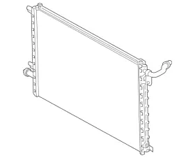 Lr117684 Land-rover Genuine Auxiliary Radiator
