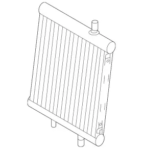 Lr188925 Land-rover Genuine Auxiliary Radiator