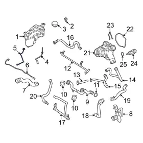 Lr006165 Land Rover Oe For Lr2 2008-2012 Engine Coolant Overflow Hose