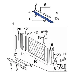165060a090 Lexus Oe For Rx350 2007-2009 Upper Radiator Support Panel