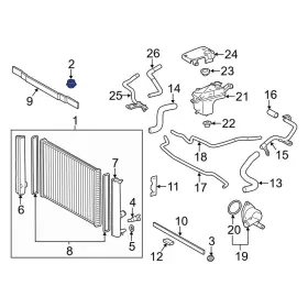 1652336010 Lexus Oe For Ct200h 2011-2017 Upper Radiator Insulator