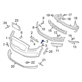 W716577s442 Lincoln Oe For Nautilus 2019-2025 Rear Radiator Mount Bolt