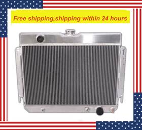 Losangeles5252 An57240 3row Aluminum Radiator For 1963-68 Chevy Impala 1964-67 El Camino 4.1l 5.0l 5.4l
